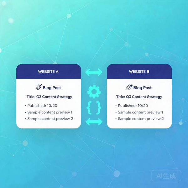 自建站数据同步:用 API 打通多站与公众号